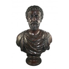 Classical Style Roman Bronze Bust 