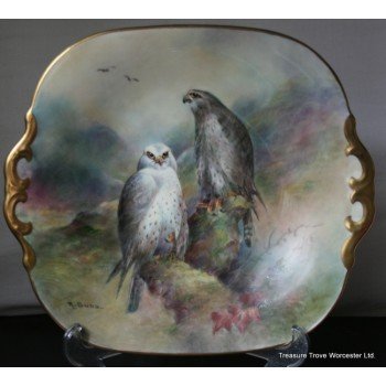 Coalport Hand Painted Birds of Prey Plate by Richard Budd