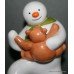 Coalport The Snowman Dancing with Teddy Figurine