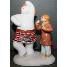 Coalport The Snowman Highland Fling Figurine