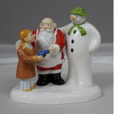 Coalport The Snowman Father Christmas Figurine The Special Gift