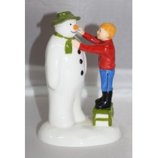 Coalport The Snowman Adding A Smile Figurine