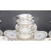 Coalport White, Gold & Burgundy Dinner Service 35 Pieces
