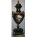 Ornate Cobalt Blue and Gold Plated Lidded Urn