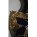 Ornate Cobalt Blue and Gold Plated Lidded Urn