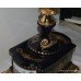 Ornate Cobalt Blue and Gold Plated Lidded Urn