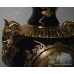 Ornate Cobalt Blue and Gold Plated Lidded Urn