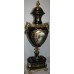Ornate Cobalt Blue and Gold Plated Lidded Urn