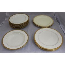 Collection of Early 20th c. Royal Worcester White & Gold Plates