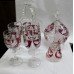 Collection of Vintage Coloured Decorative Crystal