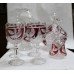 Collection of Vintage Coloured Decorative Crystal