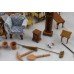 Collection of Vintage Dolls House Furniture & Furnishings