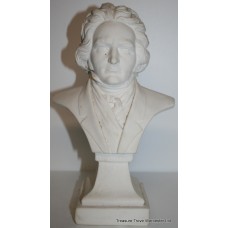 Marble Compound Bust of Beethoven 11 inch