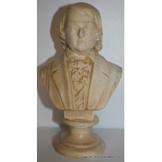 Antique Style Plaster Bust of Composer Schumann