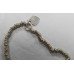 Contemporary Heavy Sterling Silver Peridot Set Necklace
