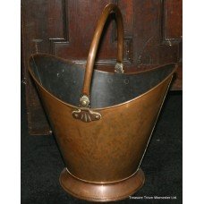 Copper Helmet Shaped Coal Log Bucket