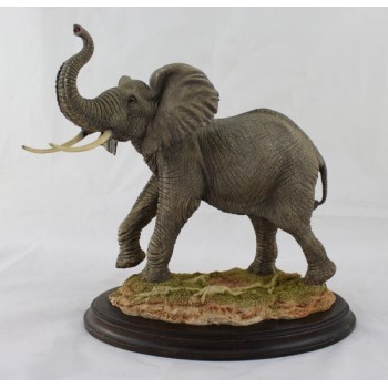 Country Artists Hand Painted Model of a Bull Elephant
