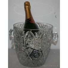 Heavy Crystal Cut Glass Champagne Bucket