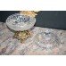 Cut Glass Crystal Lidded Bowl on Ormolu Stand