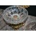 Cut Glass Crystal Lidded Bowl on Ormolu Stand