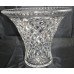 Cut Glass Crystal Large Flared Vase