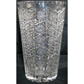 Large Cut Glass Stourbridge Crystal Vase
