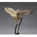 David Fryer Studios Porcelain & Bronze Owl