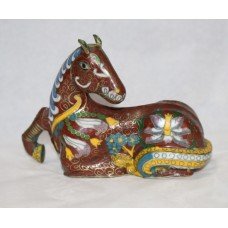 Decorative Brass Cloisonné Enamel Horse