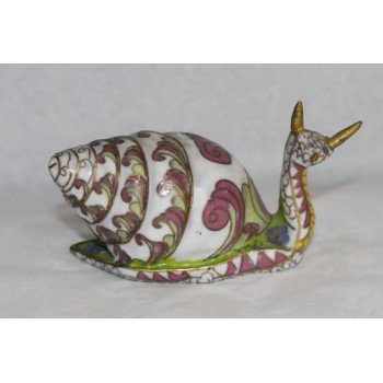 Decorative Brass Cloisonné Enamel Snail