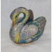 Decorative Brass Cloisonné Enamel Swan