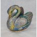 Decorative Brass Cloisonné Enamel Swan