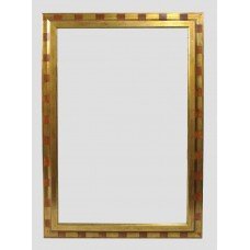 Decorative Gilt Framed Bevel Edged Wall Mirror 76 x 106 cm