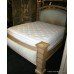 Heavy Carved Limed Oak Half Tester Super King Size Bed