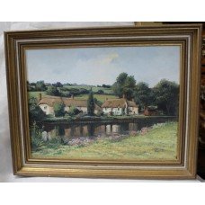 Devon Landscape Oil on Canvas by Alan King