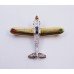 Diamond & Semi Precious Stone Set Gold Aeroplane Brooch