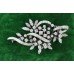 Fine Diamond Set Foliate 18ct. White Gold Brooch