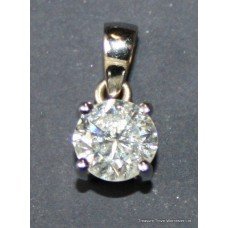 Fine Diamond Set Platinum Pendant Necklace
