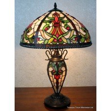 Quality Art Deco Style Double Light 24in Tiffany Lamp