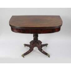 Regency Flame Mahogany Fold Over Top Tea Table