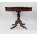 Regency Flame Mahogany Fold Over Top Tea Table