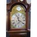 Early 19th c. English Mahogany Brass Arched Dial Longcase Clock