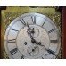 Early 19th c. English Mahogany Brass Arched Dial Longcase Clock