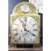 Early 19th c. English Mahogany Brass Arched Dial Longcase Clock