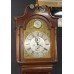 Early 19th c. English Mahogany Brass Arched Dial Longcase Clock