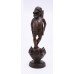 Early 20th c. Swiss Carved Wood Figural Sculpture