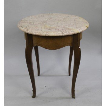 Early 20th c. Marble Topped Circular Table