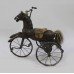 Early 20th c. Carved Wooden Toy Horse Tricycle