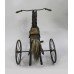 Early 20th c. Carved Wooden Toy Horse Tricycle