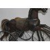 Early 20th c. Carved Wooden Toy Horse Tricycle