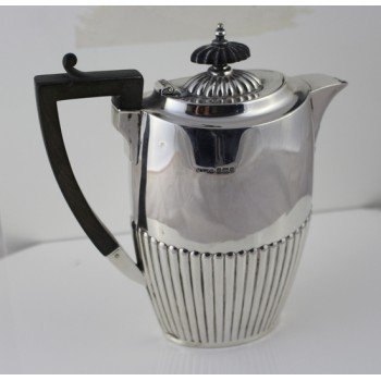 Early 20th c. Sterling Silver Chocolate Pot Sheffield 1911